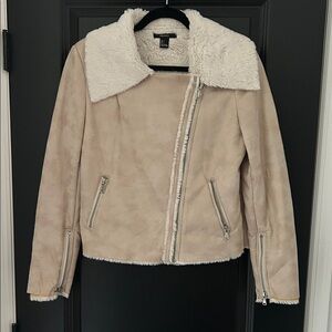 Forever 21 Cream Teddy Jacket